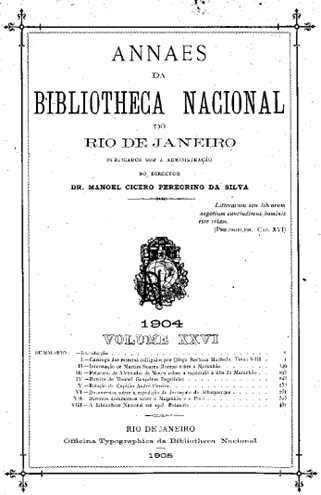 Anais da biblioteca nacional